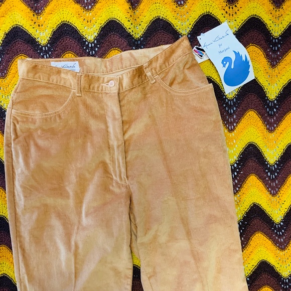 RARE VTG 1970s Corduroy Wide Leg Pants - Picture 5 of 14